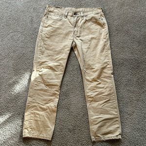 Levi’s 514 dark khaki jeans 34/29